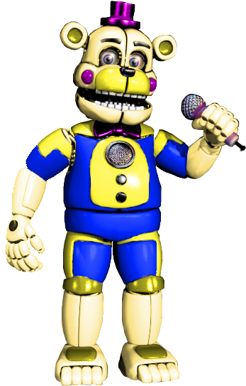 Funtime Fredbear/circus Fredbear By Spiderboygames - Cartoon (414x579)