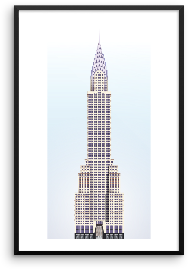 Chrysler Building Clip Art (1000x1000)