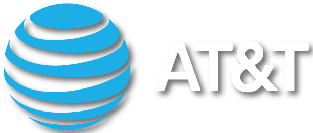 From Kanye To Kesha - At&t Logo White Png (612x260)