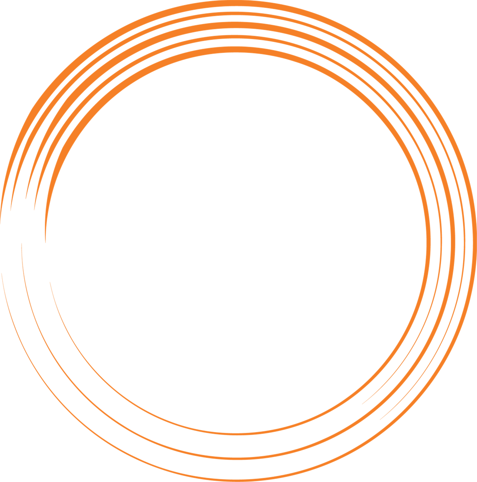 Orange Circles On White Background - Circle (1901x1920)