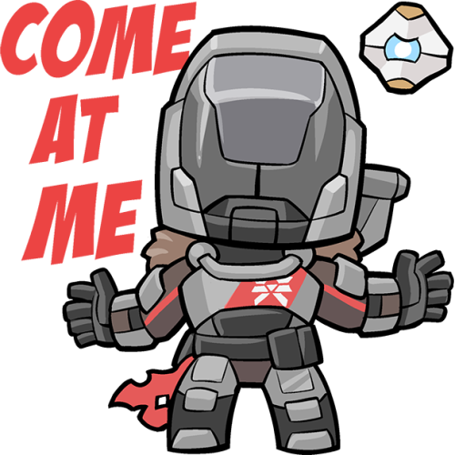 2 - Destiny Titan Sticker (500x500)