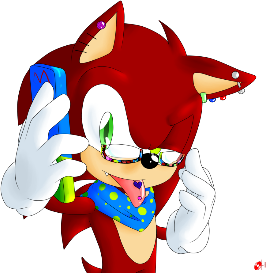 Sonic The Hedgehog With Nose Piercing (890x897)
