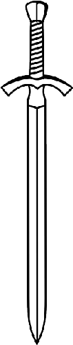 Soldiers - Simple Sword Vector (500x1000)