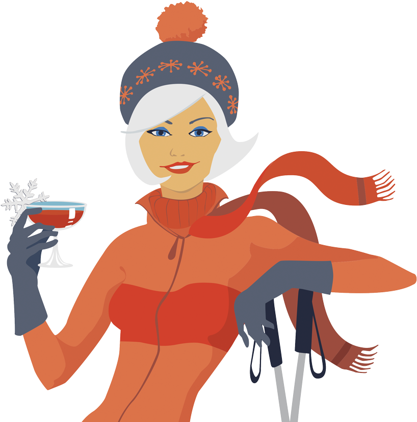 Apres Ski Illustration (900x877)
