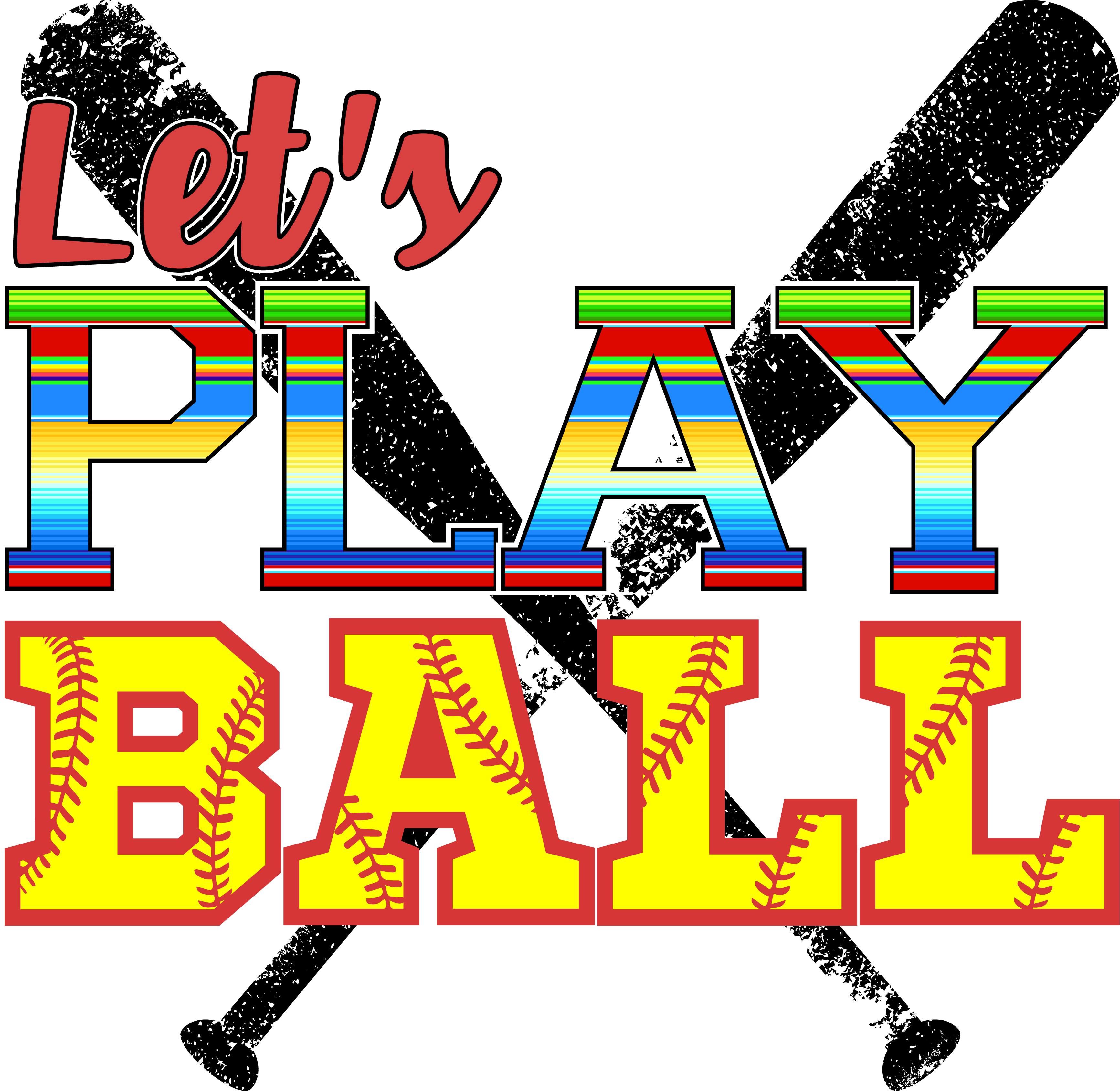Baseball Softball Printed Transfers - Baseball (3466x3377)