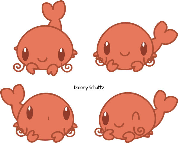 Chibi Lobster By Daieny - Crab Chibi (650x524)