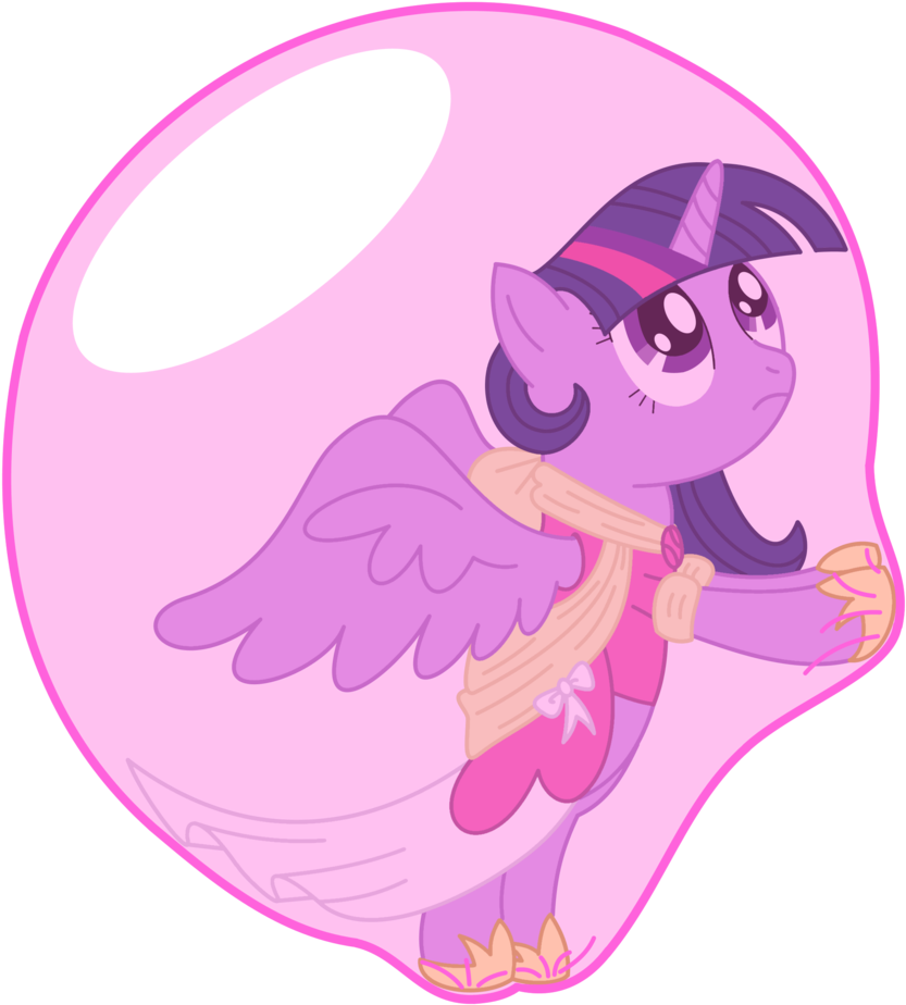 Princess Twilight Inside A Bubble By Bladedragoon7575 - Inside Bubble Deviantart (852x938)