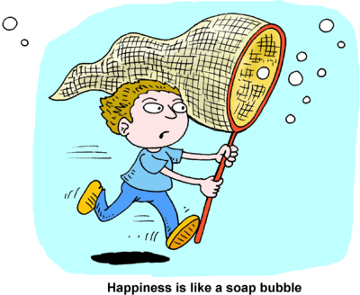 Happy Bubble - Catching Bubbles Clipart (400x328)