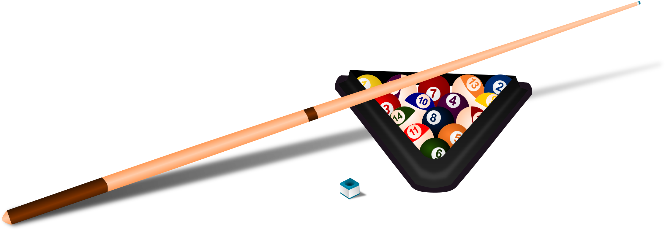 Big Image - Billiard Balls And Stick (2400x889)