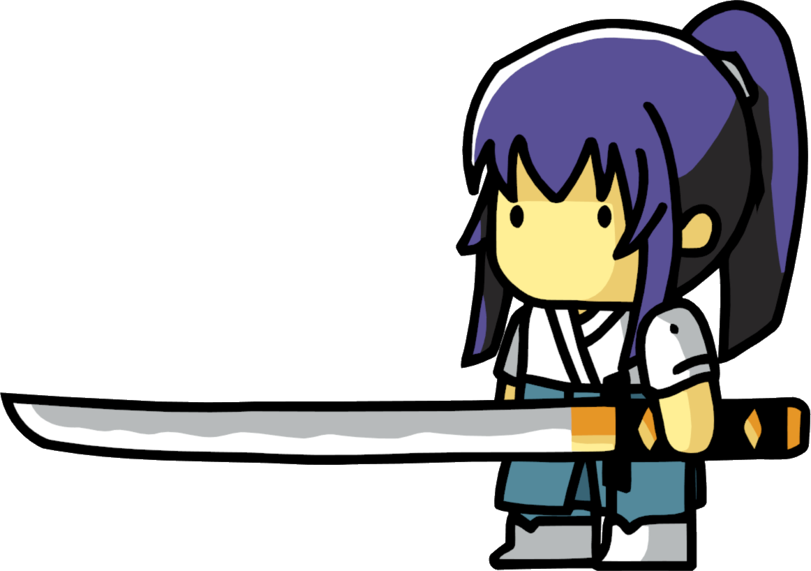 Samurai Female - Scribblenauts Samurai (1162x818)