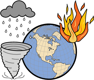 Ecosystems Interactions - Cartoon (394x336)