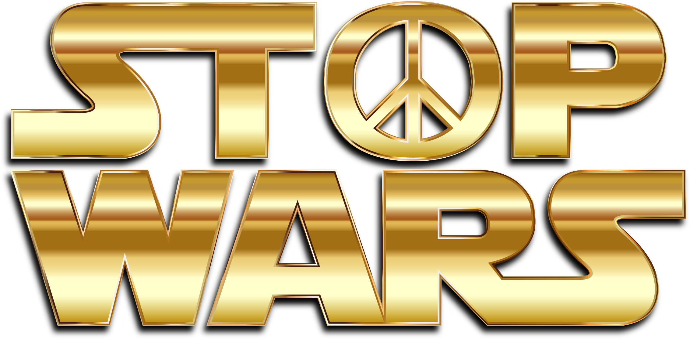 Wars Gold With Drop Shadow - Graphic Design (2400x1500)