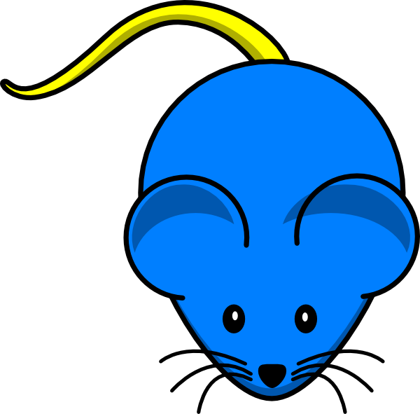 Blue - Mouse Clip Art (600x591)
