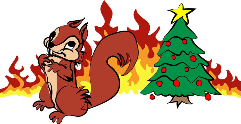 Evil Squirrel Illustration - Cartoon (825x426)