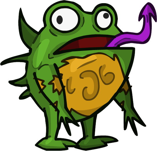 Great Frog - Cartoon (541x522)