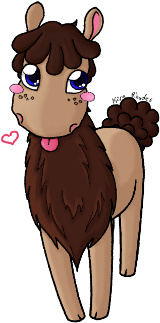 Llama Clipart Derpy - Derpy Llama (389x675)