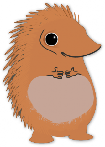 A Hedgehog - Cartoon (335x469)