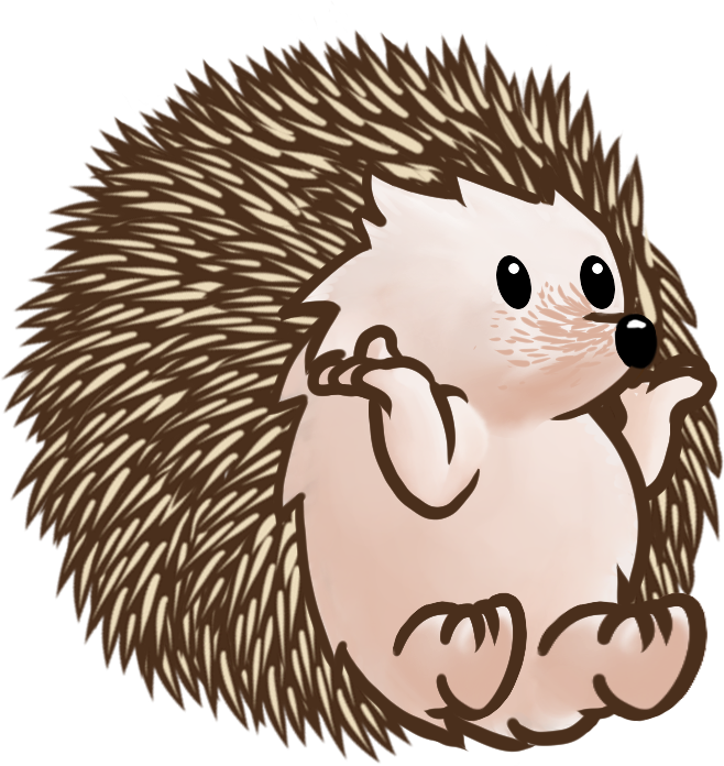 Rt This Hedgehog For No Reason - Cartoon (658x696)