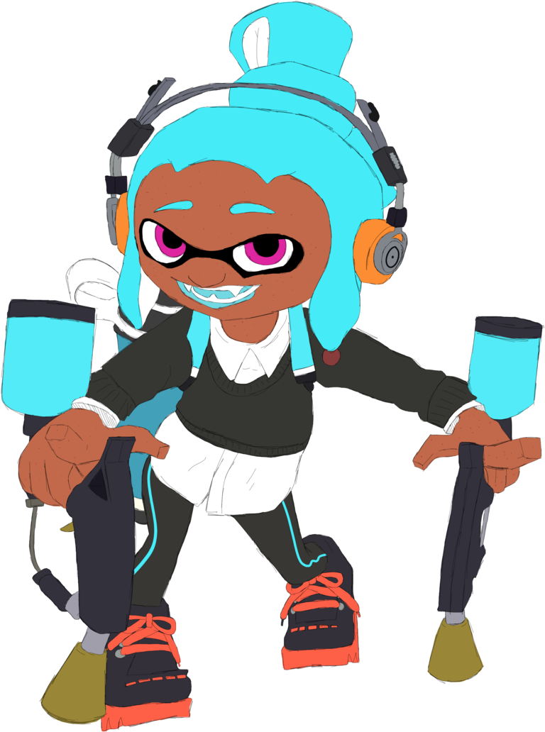 {oc} Rina Cuttlefish By Nayanmori - Cartoon (775x1031)