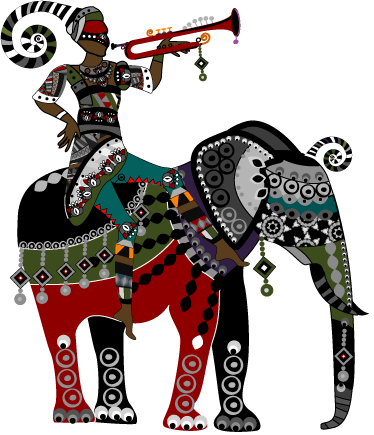 Wall Colour - Elephants (374x435)