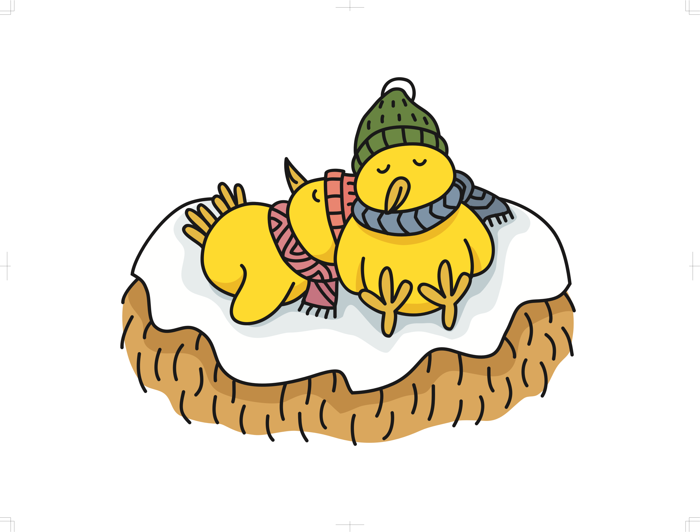 Chicks - Clip Art (2399x1825)