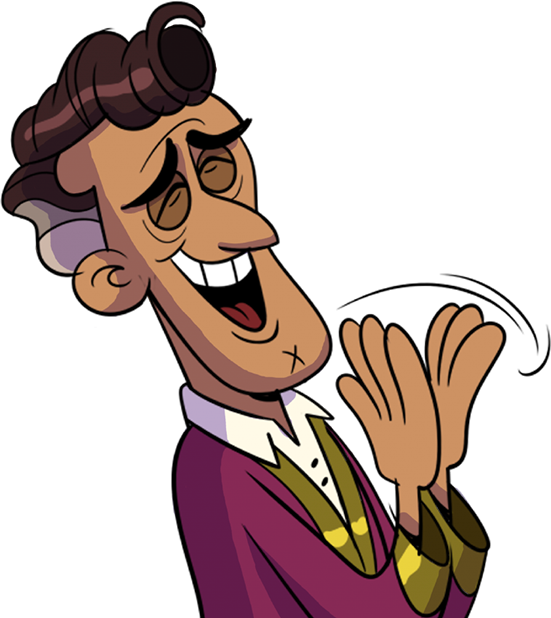 Rudolph Mintenberg - Cartoon (551x618)