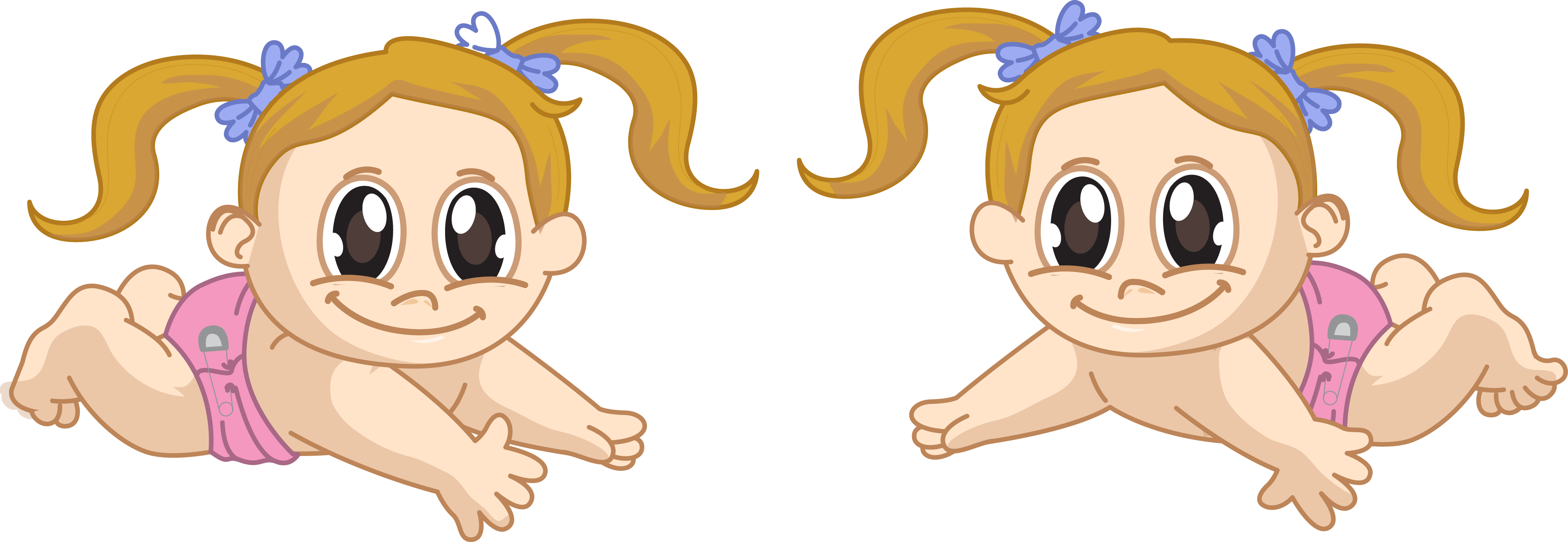 Infant Twin Illustration - Infant (4283x1481)