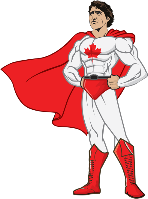 Justin Trudeau Super Man (500x666)
