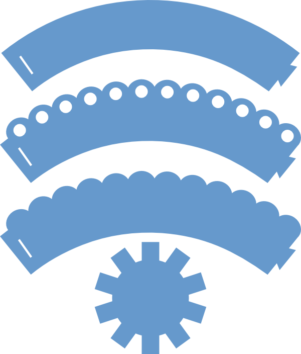 The - Cupcake Holder Template (600x704)