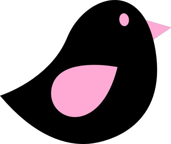 Black And Pink Clipart (600x505)