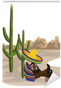 Sleeping Mexican Vector (400x400)