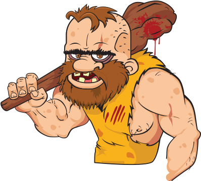 Killer Pebbles - Cartoon (407x381)