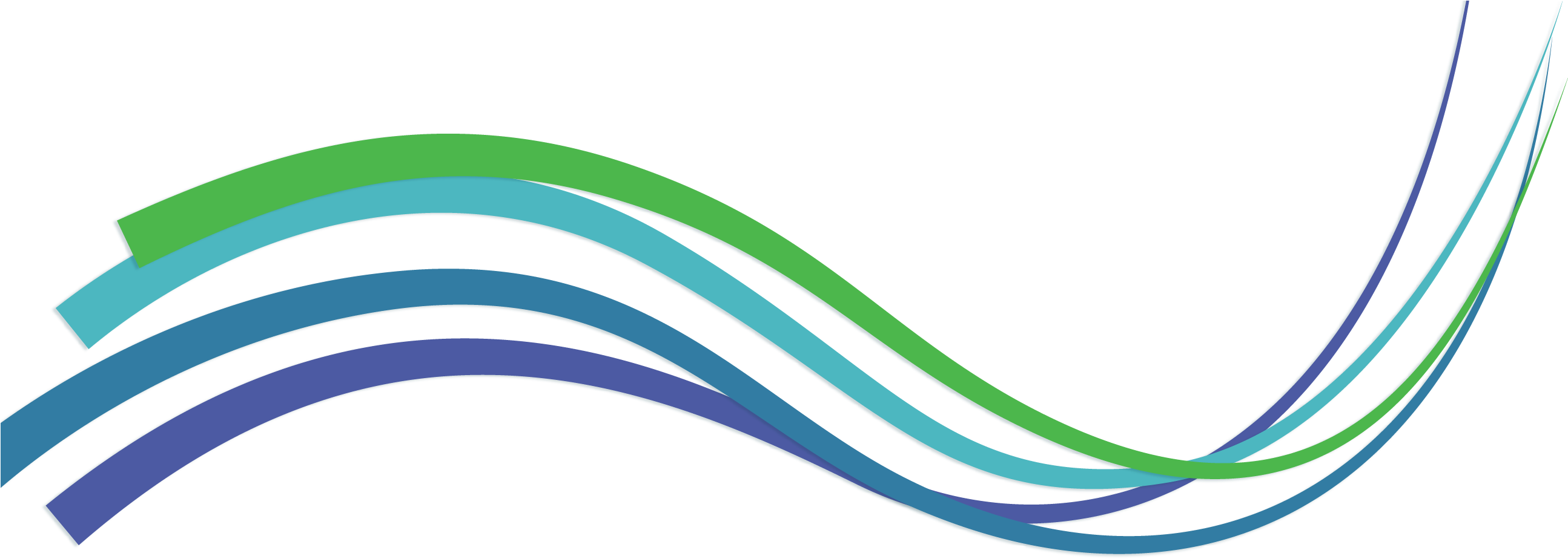 Green Line Gradient - Clip Art (2665x1015)