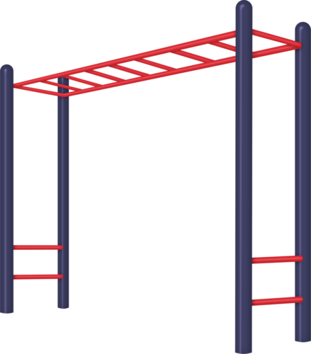 Monkey Bars - Clip Art Monkey Bars (439x500)