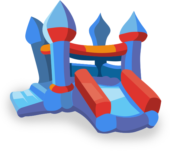 Bouncy Castle Vector (562x665)