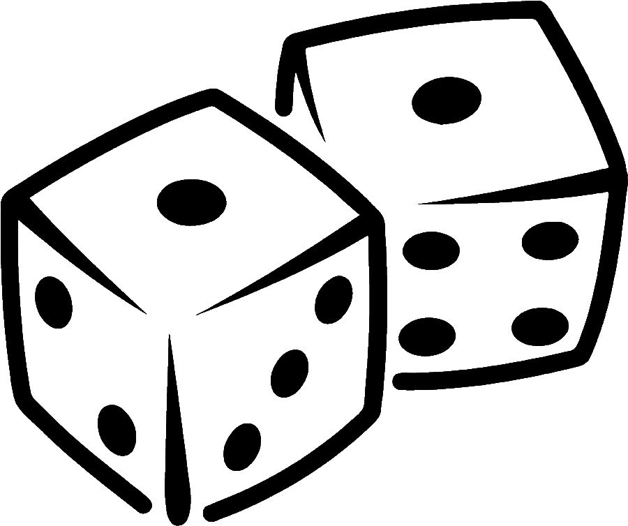 Snake Eyes Dice Vector (1000x1000)