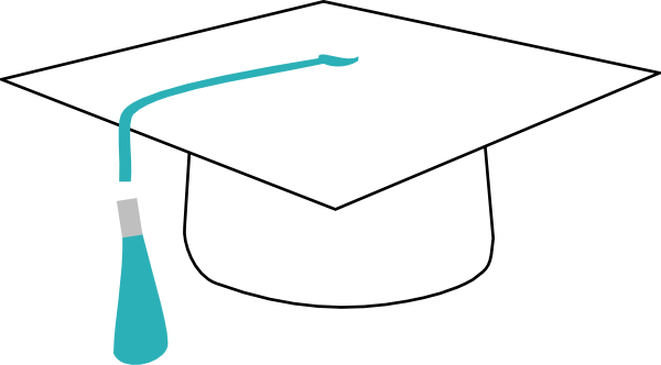 Graduation White Cap Vector (600x332)