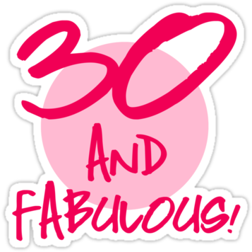 30 Birthday Clipart - Happy 30th Birthday Lovely (375x360)