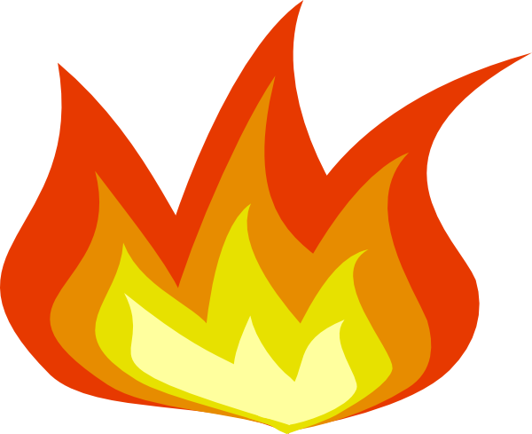 Fire Clipart Transparent Background (600x489)