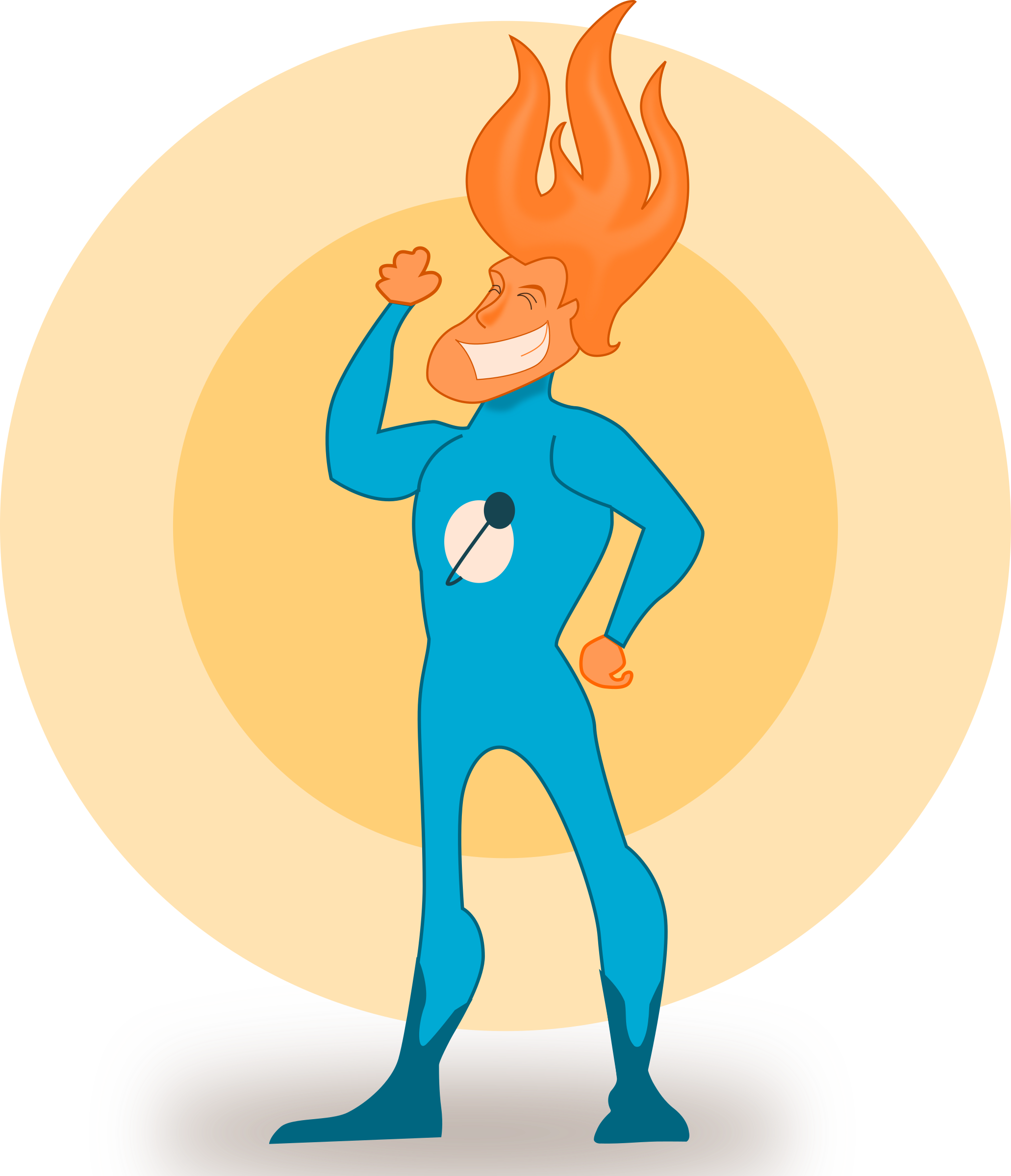 Big Image - Flame Super Hero (2062x2400)