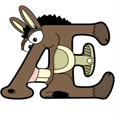 Æsel - Cartoon (400x400)
