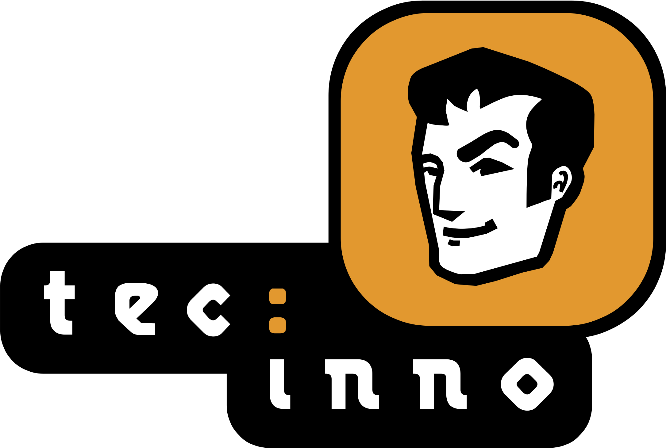 Tec Inno Logo Black And White - Logo (2400x2400)