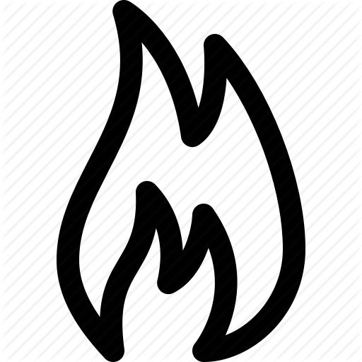 Flame Icon Fire Icon Fire Symbol Stock Vector 437429005 - Fire (512x512)