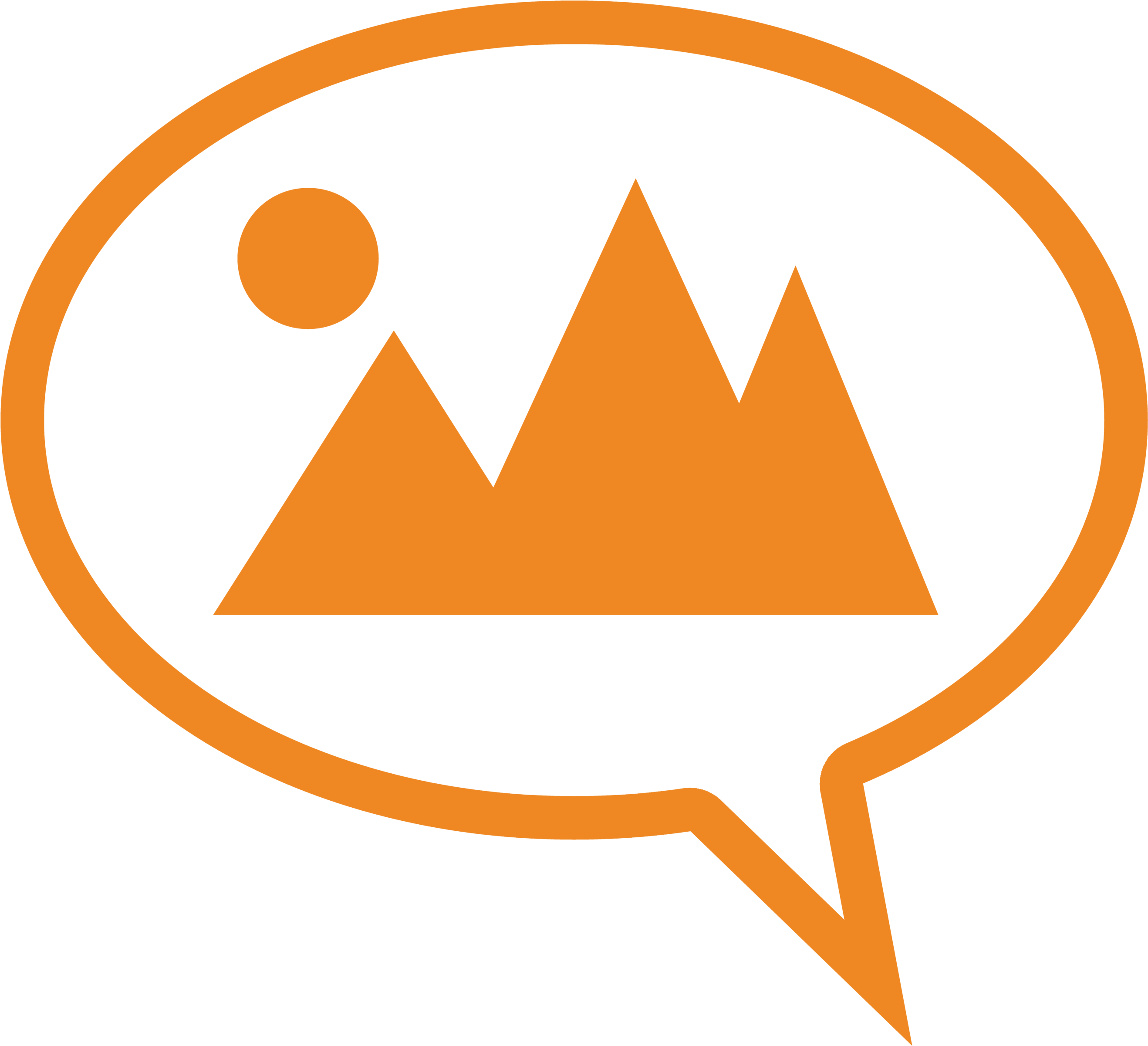 Icon Orange Icon White - Orange (3000x3000)