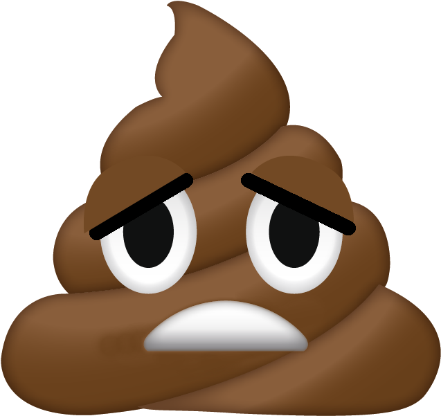 Sad-poo - Emoji Poo (640x640)