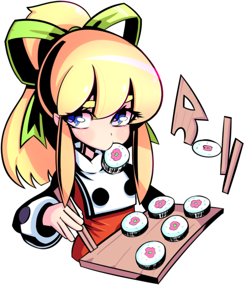 Sushi Roll By Topdylan - Cartoon (867x921)