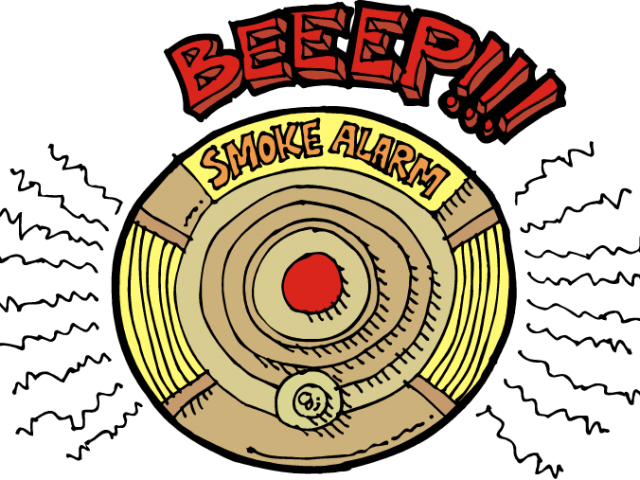 Smoke Detector Cliparts - Smoke Detector (640x480)