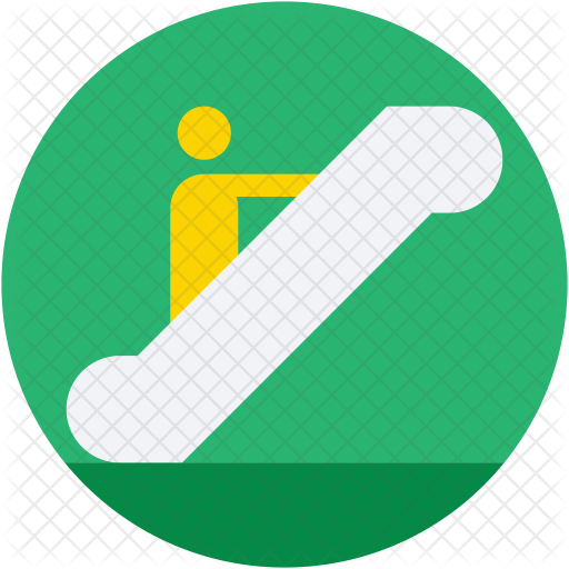 Escalator Icon - Circle (512x512)