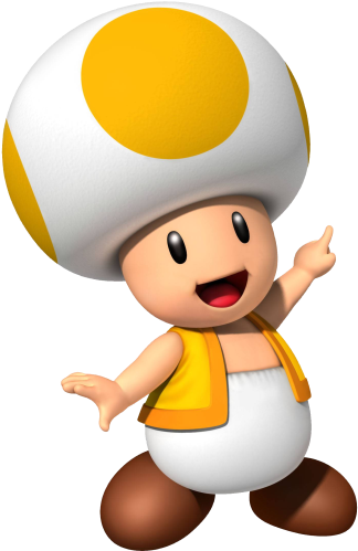 Super Mario - Yellow Toad Mario Bros (600x600)
