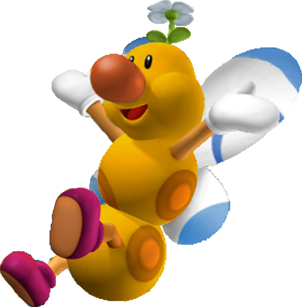 Flutter - Wiggler Fly Mario (1056x1075)